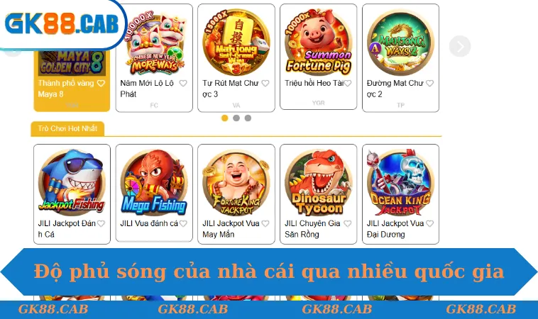 Độ phủ sóng của nhà cái qua nhiều quốc gia trên thế giới